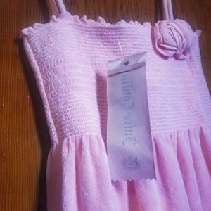 Juicy couture pink terry bath dress